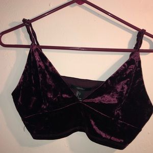 LAST WEEK AVAILABLE- Velvet Burgundy Bralette